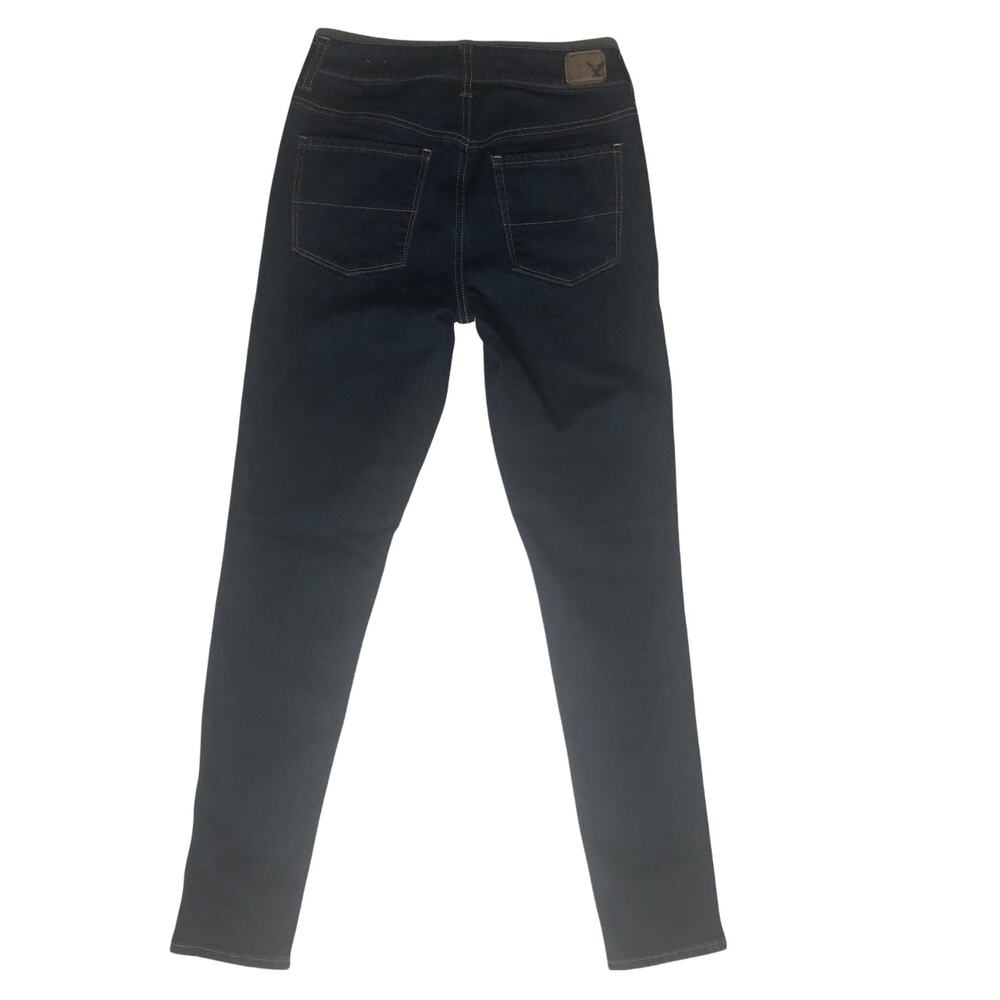 American Eagle Outfitters Dark Wash Super Stretch Jeans - Size 4 - Picture 5 of 11